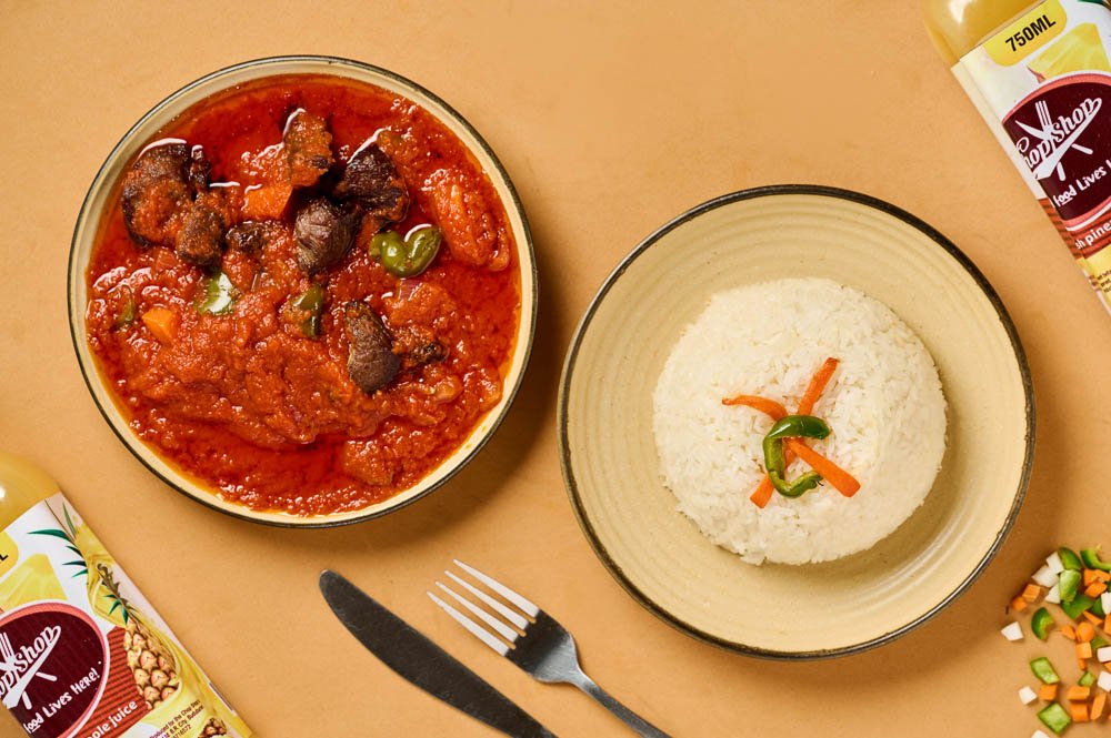 Steam Rice & Goat Gravy